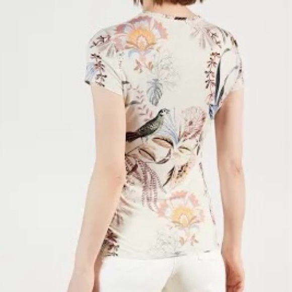 Ted Baker Jerikko Decadence Print Fitted Top Size 2 - Picture 2 of 10